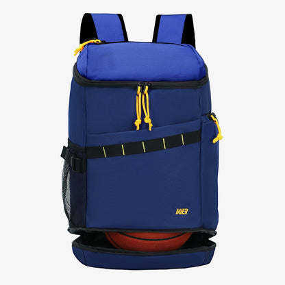 Basketball Backpack Soccer Bag with Shoes Compartment Backpack Bag Navy MIER