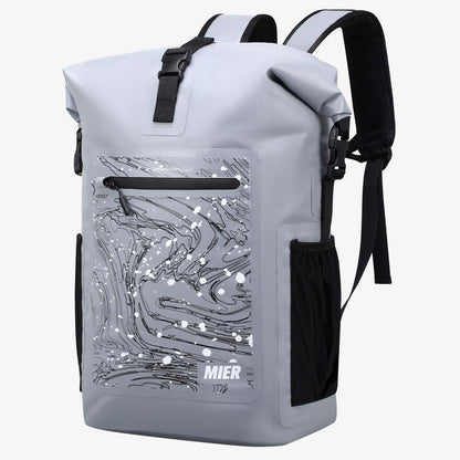 Dry Backpack Waterproof Bag Roll Top Floating Dry Sack Backpack Waterproof Gray MIER