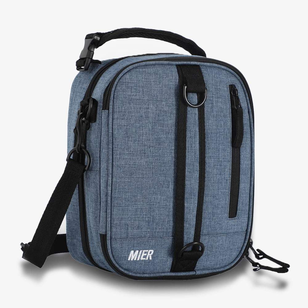 Insulated Expandable Lunch Box Bag Lunch Bag Cadetblue MIER