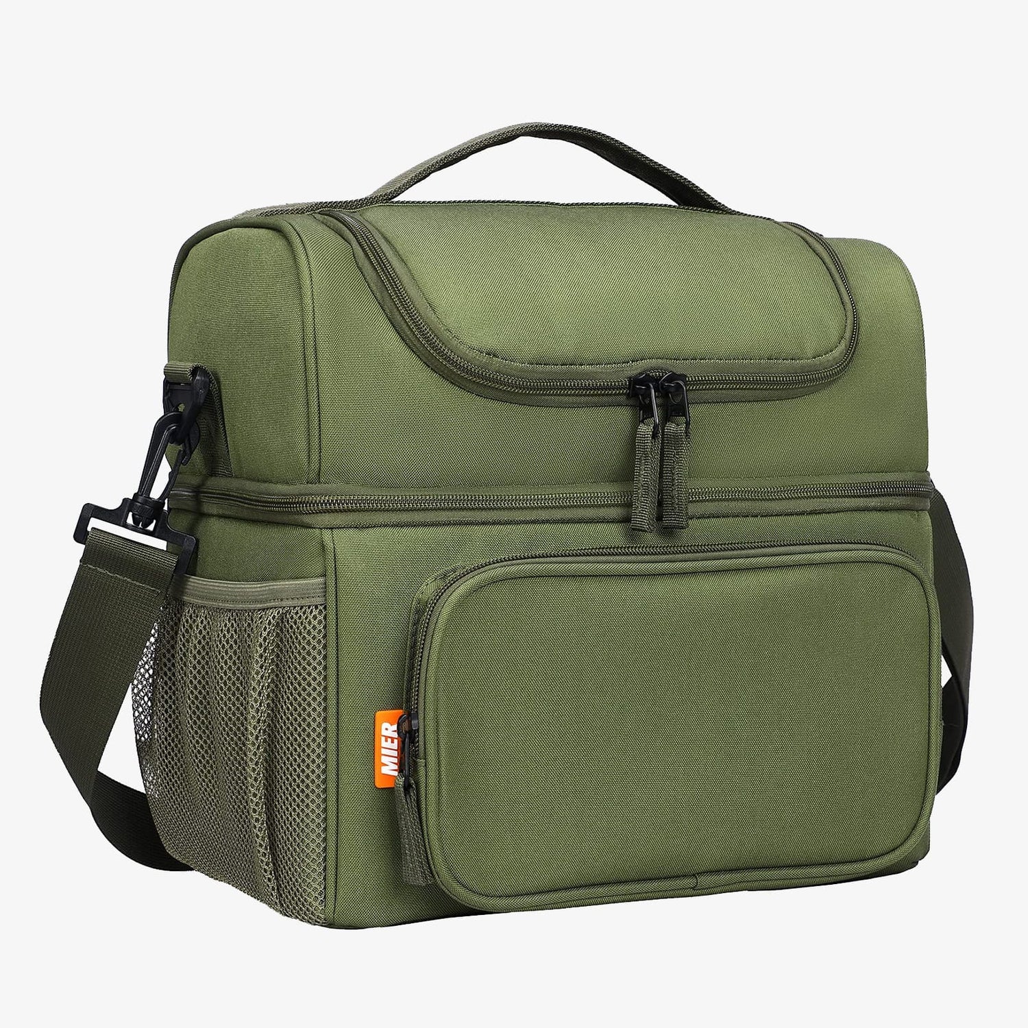Insulated Lunch Bag Coolers with Shoulder Strap Adult Lunch Bag Army Green MIER