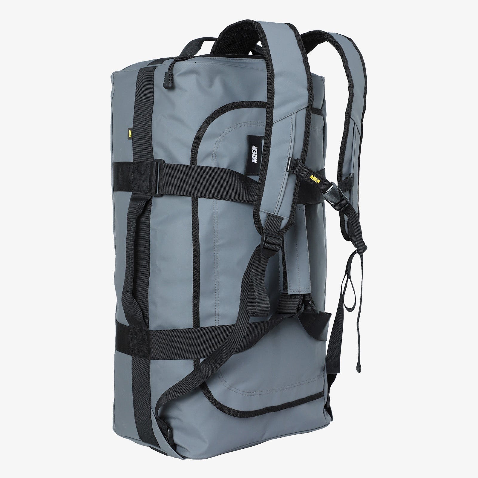 Large Convertible Backpack Duffle Heavy Duty Duffel Bag Backpack Duffel Grey / 60L MIER