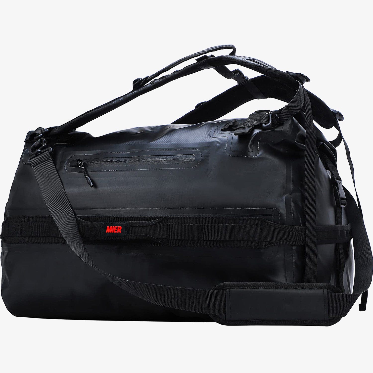 Large Waterproof Duffel Bag Rolltop Dry Backpack Duffle Bags Waterproof Duffel Black / 60L MIER