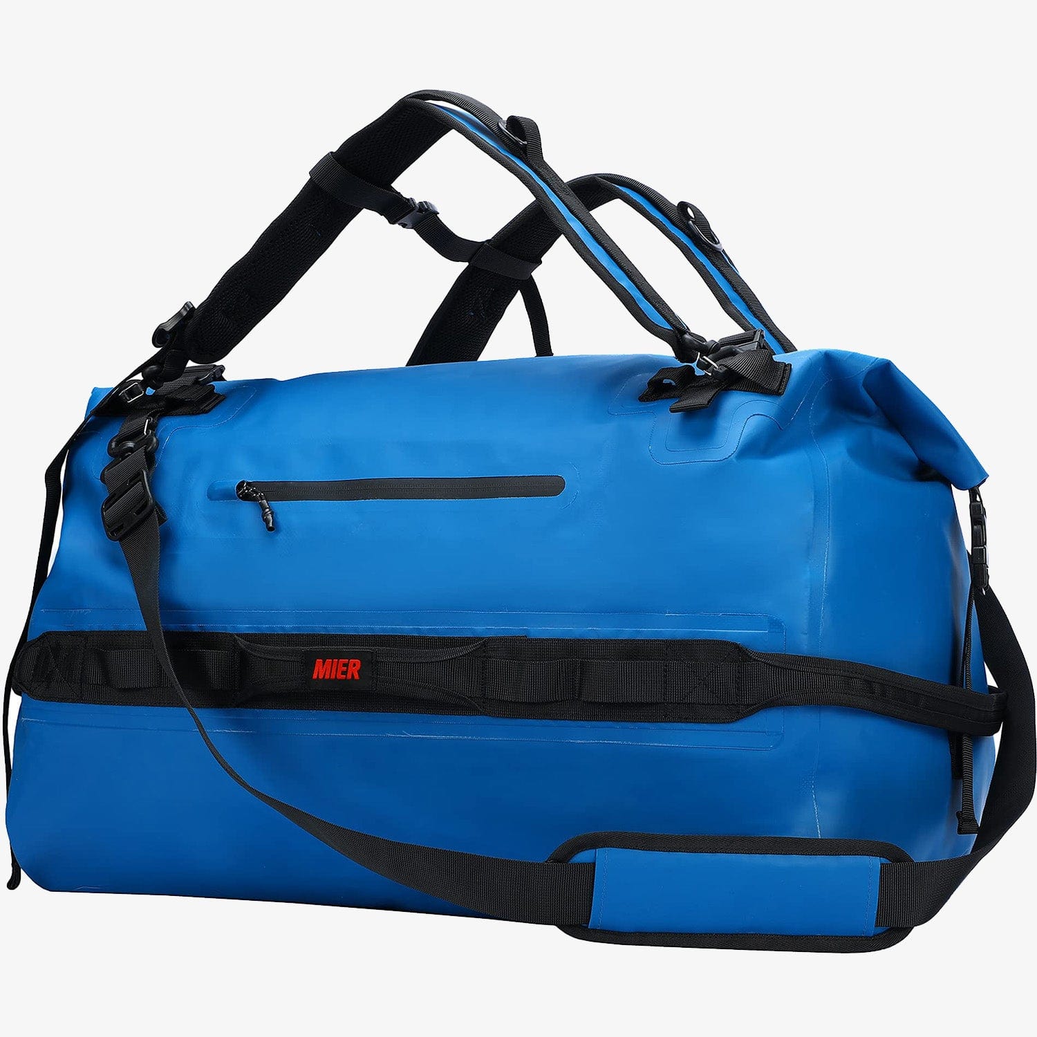 Large Waterproof Duffel Bag Rolltop Dry Backpack Duffle Bags Waterproof Duffel Blue / 60L MIER