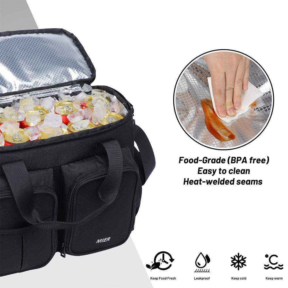 Leakproof Insulated Lunch Cooler Bag with Multiple Pockets Cooler Bag MIER