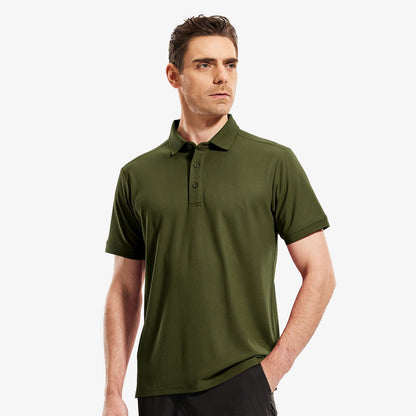 Men Golf Polo Shirts Regular-fit Fashion Casual Collared T-Shirts Men Polo MIER