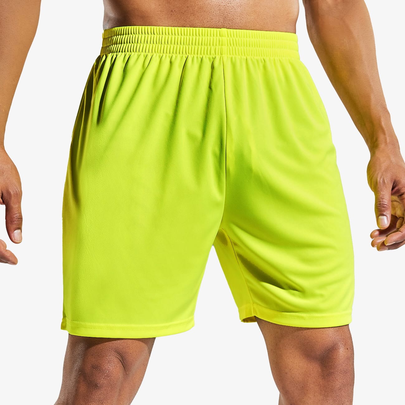 Men Quick-Dry Athletic Running Shorts without Pockets Men&