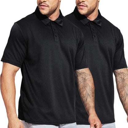 Men Quick Dry Polo Shirts Casual Collared Shirts Short Sleeve Men Polo MIER