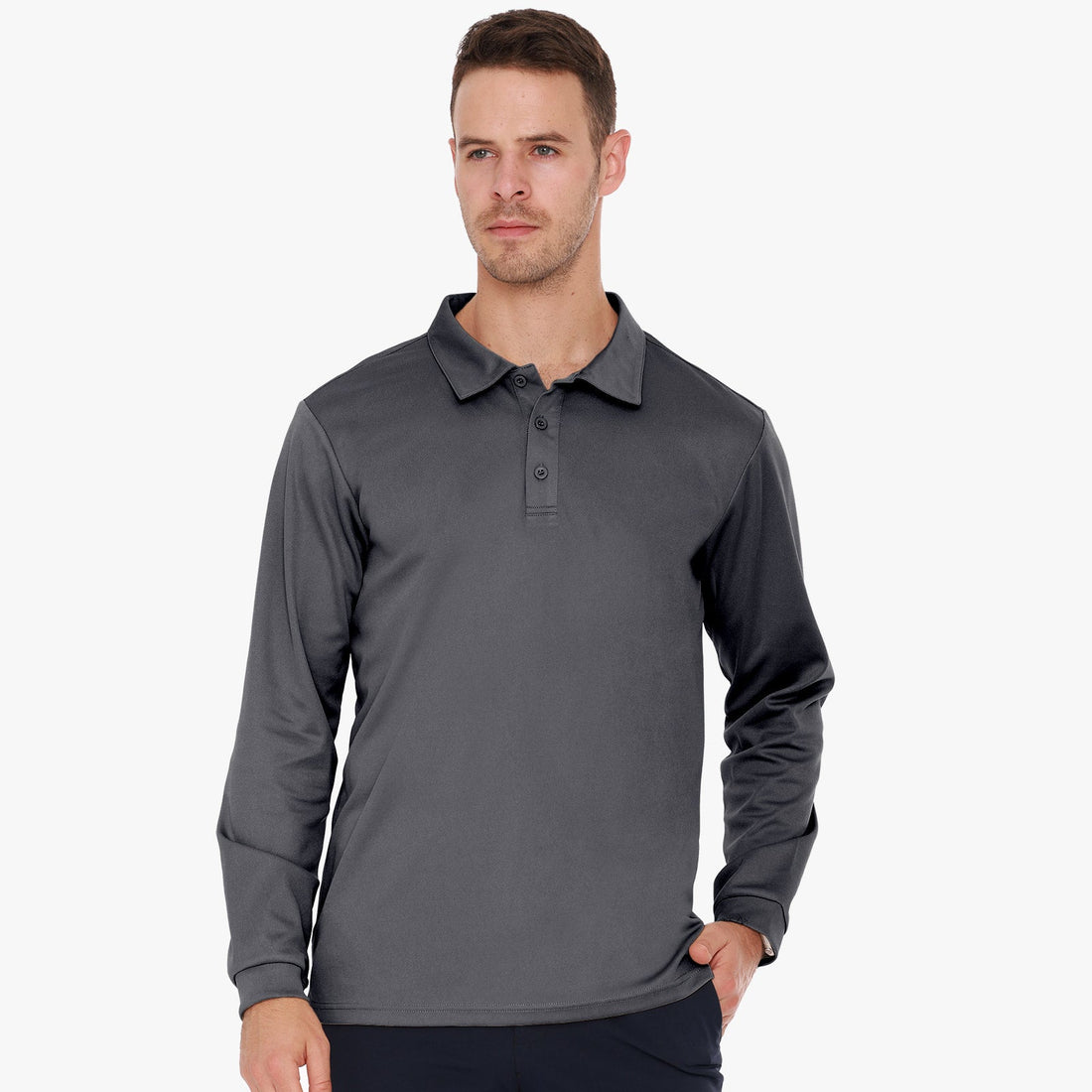 Men Quick-Dry Polo Shirts Polyester Casual Collared Shirts Men Polo MIER