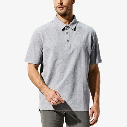 Men Short Sleeve Polo Shirts Ultra-Soft Cotton Golf Shirts Men Polo MIER