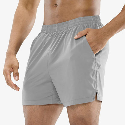 Men Workout Running Shorts 5 Inches Active Shorts with Pockets Men&