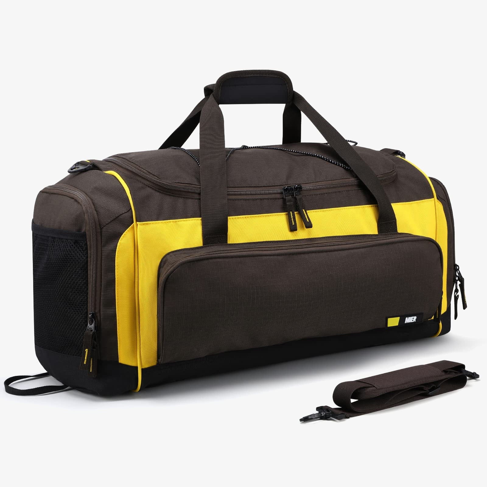 MIER Large Sports Gym Bag Duffel Bag with Shoe Compartment Gym Duffel Bag MIER