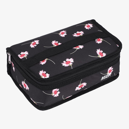 Portable Insulated Mini Lunch Bag for Kids Kids Lunch Bag Black Floral MIER