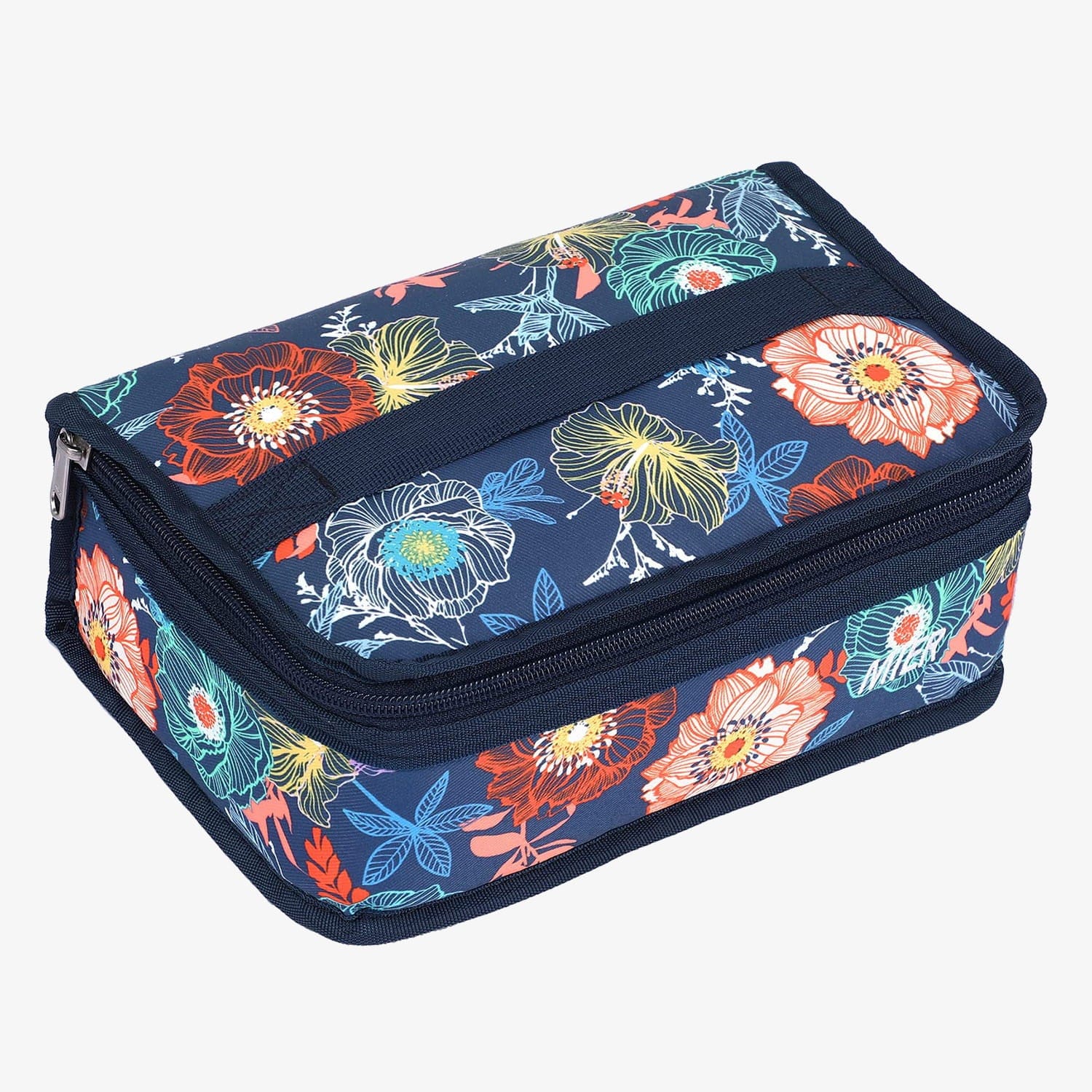 Portable Insulated Mini Lunch Bag for Kids Kids Lunch Bag Navy Floral MIER