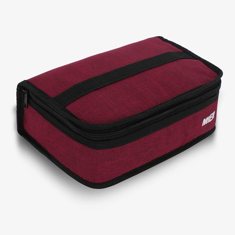 Portable Thermal Bag Mini Lunch Bag for Kids Cooler Bag Darkred MIER