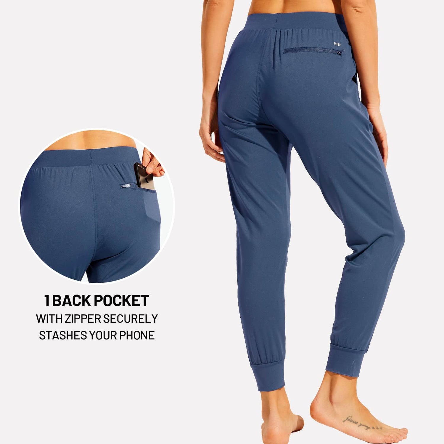 Women Joggers with Pockets Lightweight Athletic Sweatpants Women Active Pants MIER